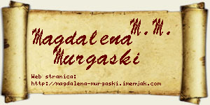 Magdalena Murgaški vizit kartica